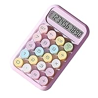 10Digits Calculator Desktop Stationery Accurate Round Button for Students Office Girls Colored Calculator