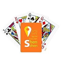 Shenzhen Geography Coordinates Travel Poker Playing Card Tabletop Board Game