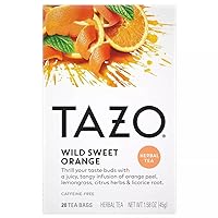 Tazo Wild Sweet Orange Herbal Tea, 20 ct (2pack)