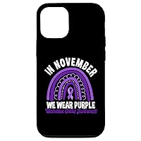 iPhone 14 Pro In November We Wear Purple Ulcerative Colitis Awareness Case