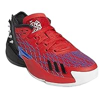 adidas Grade School D.O.N. Issue #4 Spider-Man Basketball Shoes (7 Big Kid, Blue/Vivid Red/Core Black)