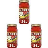 Classico Spicy Tomato & Basil Spaghetti Pasta Sauce (24 oz Jar) (Pack of 3)