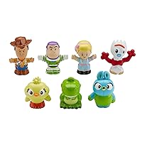Little People Toddler Toys Disney Toy Story 7 Friends Pack Figure Set with Woody & Buzz Lightyear for Ages 18+ Months (Amazon Exclusive)