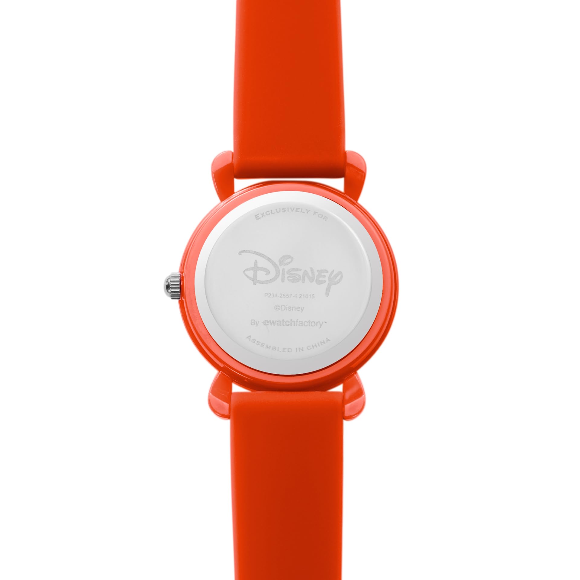 Disney Valentine’s Kids' Plastic Time Teacher Analog Quartz Silicone Strap Watch