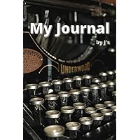 Blank Journal - typewriter cover: 365 lined pages, 6x9, Notepad to write in