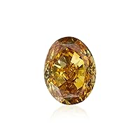 0.32 ct. GIA Certified Diamond, Oval Cut, FVOY - Fancy Vivid Orangy Yellow Color, Clarity Perfect To Set In Jewelry Gift Ring Rare Engagement