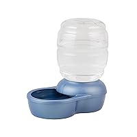Petmate Replendish Gravity Waterer Cat and Dog Water Dispenser 0.5 GAL, Blue, Made in USA