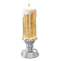 Flameless Candles Rechargeable Colour Electronic LED Waterproof Candle with Glitter Colour Changing LED Water Candle
