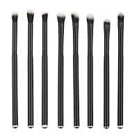Eye Shadow Makeup Brushes- Black, Set 8 pc