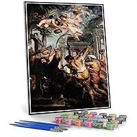 Paint by Numbers Kits for Adults and Kids Melchior The Assyrian King Painting by Peter Paul Rubens Arts Craft for Home Wall Decor