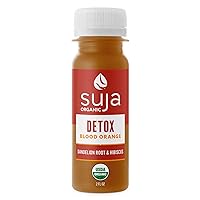 Suja Organic Detox Shot Blood Orange (20 Pack) with Turmeric and Acerola Cherry | Support Natural Detoxification | Functional Shots | Cold-Pressed Juice | Plant-Based & Gluten-Free