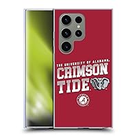 Head Case Designs Officially Licensed University of Alabama UA Crimson Tide Soft Gel Case Compatible with Samsung Galaxy S24 Ultra 5G