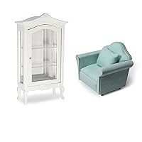 Miniature Furniture Display Shelf & Dollhouse Couch