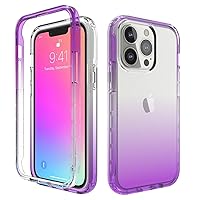 Case Compatible with iPhone 13 Pro,Ultra Slim Shockproof Protective Phone Case,Anti-Scratch Translucent Back Cover,TPU and Hard PC Phone Case Compatible with 13 Pro Shockproof protective case cover (