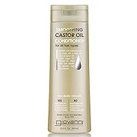 Smoothing Castor Oil Conditioner – All Hair Types, Moisturize Hair & Scalp, Hydrate & Tame Frizz, Jojoba, Argan Oil, Coconut Oil, Shea Butter, Keratin - 13.5 oz