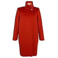 Women Nancy Pelosi Fire Catches Red Coat - Wool Outerwear Coat for Girls