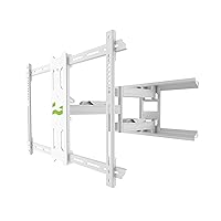 Kanto PDX650W Full Motion Articulating TV Wall Mount for 37-inch to 75-inch TVs | Low Profile with 22