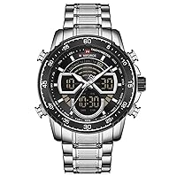 Top Luxury Brand Mens Sports Quartz Watch Waterproof Military Digital Man Steel Wristwatch Male Clock Relogio Masculino