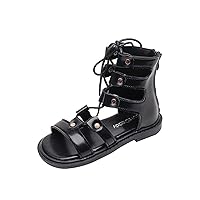 Casual Straps Sandals Adjustable Weight Girls Light Rope Kids Summer Child/Big Zipper Design Kid Little