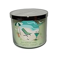 Bath & Body Works, White Barn 3-Wick Candle w/Essential Oils - 14.5 oz - 2021 Summer Scents! (Kiwi Starfruit Cooler)