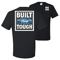 Built Ford Tough Classic Truck Logo Ford Front and Back Licensed Official Mens T-Shirts