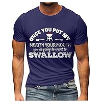 Men's Summer Short Sleeve T Shirts Fashion Baseball Graphic Streetwear Tee Tops Casual Loose Crewneck Tees