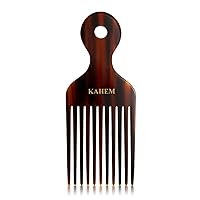 Pick Comb for Afro Hair, Hair Pick Comb For Long Thick Curly Hair,Wide Tooth Afro Pick Comb For Women And Men Hair Styling,Detangling And Lifting Comb,6.89 Inch Afro Comb
