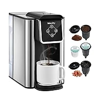 Coffee Maker 3 in 1 Single Serve Coffee Machine, Compatible with K cup Capsules, Instant Coffee Pot, Tea maker, 6,8,10 Oz Cup, Removable 50 Oz Water Reservoir, 120V 1150W