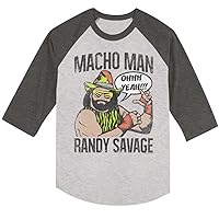 Shirts Mens Macho Man T-Shirt Randy Savage Raglan Shirt