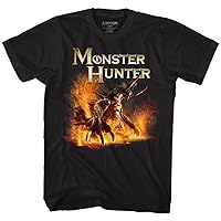 Monster Hunter Video Game Beast Black Adult T-Shirt Tee