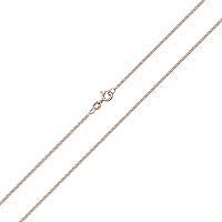 Beautiful 9 ct Rose Gold Women's Curb Chain 40.6, 45.7, 50.8, 55.9, 61 cm WJS19636