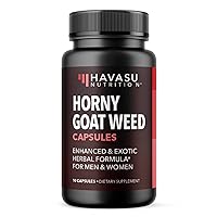 Horny Goat Weed Supplement for Him & Her | Formulated with Maca Root & L-Arginine for Natural Energy & Endurance