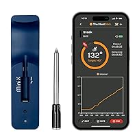 MeatStick MiniX Set | Wireless Meat Thermometer with Bluetooth | 260ft Range | for Kitchen, Air Fryer, Deep Frying, Oven, Sous Vide, BBQ, Grill, Rotisserie