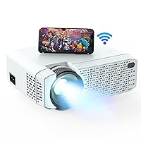 WiFi Projector, Mini Phone Projector [2022 New], 176 '' Display 55000 Hours LED Lamp, Video Wireless Projector Compatible with TV Stick / Smartphone / PC / PS4 / USB / TF/ HDMI/ VGA/ AV
