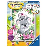Ravensburger Malen nach Zahlen 28984 Painting by Numbers 28984-Sweet Koalas-Children from 9 Years, Single, Multicoloured