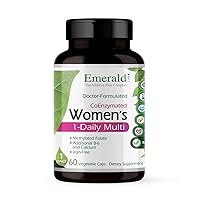EMERALD LABS Women's 1-Daily Multi - Multivitamin for Women - Includes Calcium, Zinc, Vitamin B & More - Bone & Immune Support Supplement* - Gluten-Free - 60 Vegetable Capsules