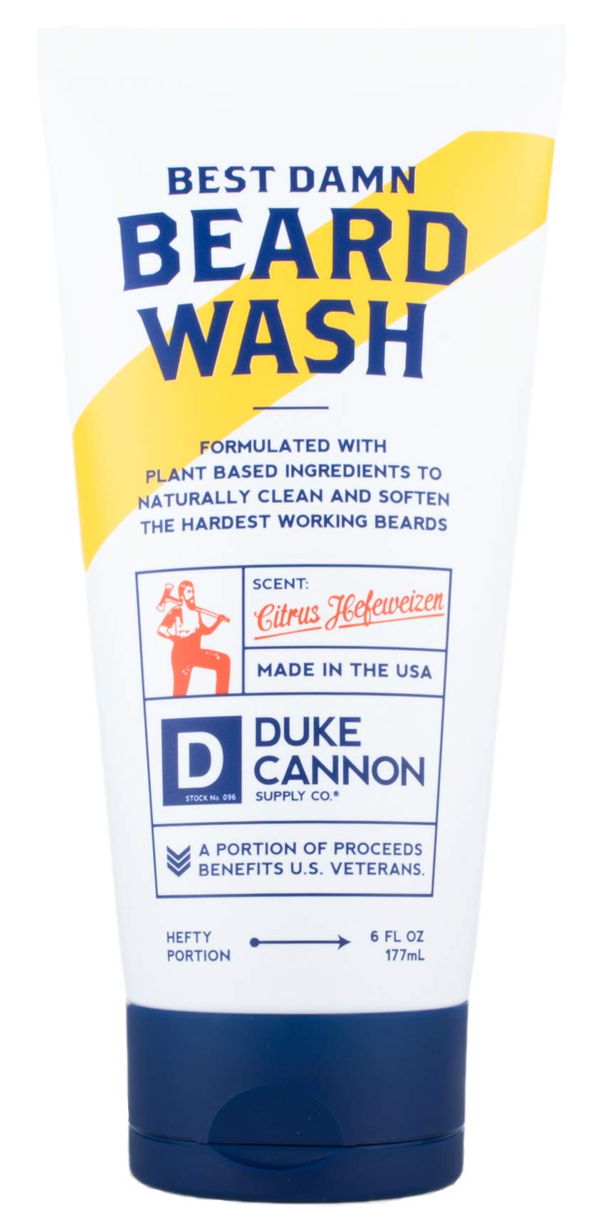 Duke Cannon Supply Co. Best Beard Wash, 6oz / Made with Natural and Organic Ingredients