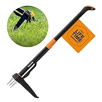Fiskars 4-Claw Stand Up Weeder - Gardening Hand Weeding Tool with 39
