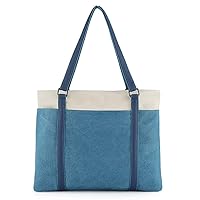 SISUCO Stylish Tote Bag, Women's, A4, Canvas, Shoulder Bag, Large Capacity, Cute, Mother's Bag, Handbag, Lunch Bag, Multi-functional, Handbag, Commuting to Work or School, Travel, Canvas