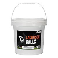 Franklin Sports Lacrosse Balls Bucket - Bulk Pack of (40) Official Size White Lax Balls for Practice + Training - 40 Ball Bucket Pack - Multi-Use Lacrosse, Massage Therapy + Yoga Balls for Athletes