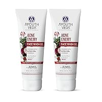 AYOUTHVEDA Acne Enemy Face Wash Suitable For All Skin Types (Pack Of 2-100ml each)