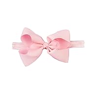 RuffleButts® Girls Pink Bow Headband - One Size