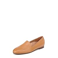 Vionic Women’s North Willa Comfort Flats- Supportive Slip-On Walking Flats with Arch Support Camel Brown Leather 7.5 Wide