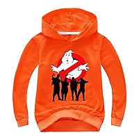 Kids Ghostbusters Hoodies Soft Loose Fit Pullover Tops,Long Sleeve Hooded Sweatshirts for Boys Girls