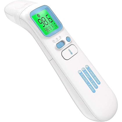 GoodBaby Touchless Thermometer for Adults,Forehead and Ear Thermometer for Fever,Infrared Magnetic Thermometer for Baby Kids Adults Surface and Room