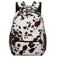 Laptop Backpack for Traveling Cow Skin Animal Print Carry on Business Backpack for Men Women Casual Daypack Hiking Sporting Bag