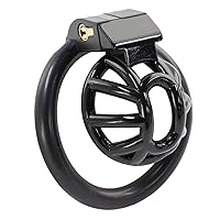  LEQC Chastity cage for Men Steel Chastity Devices Cock cage  Male Chastity Belts Penis cage Premium Metal Silver Locked Cage Sex Toy for  Men (3 Rings), Lock and 2 Keys Included 
