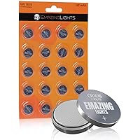 EmazingLights CR1616 Batteries 3 Volt Coin Cell Lithium 3V Button Battery (20 Pack)