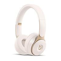Solo Pro Wireless Noise Cancelling On-Ear Headphones - Apple H1 Headphone Chip, Class 1 Bluetooth, 22 Hours of Listening Time, Built-in Microphone - Ivory