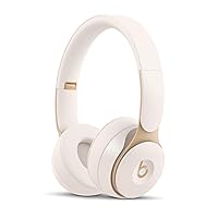 Beats Solo Pro Wireless Noise Cancelling On-Ear Headphones - Apple H1 Headphone Chip, Class 1 Bluetooth, 22 Hours of Listening Time, Built-in Microphone - Ivory